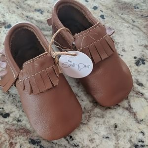 Classic Brown Baby Moccasins